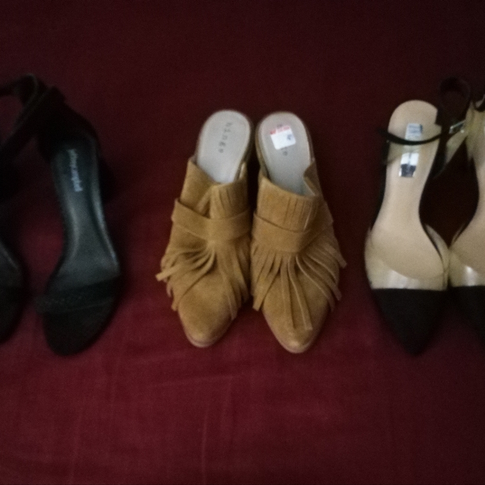 Stylish Tan Fringe Women's Mules